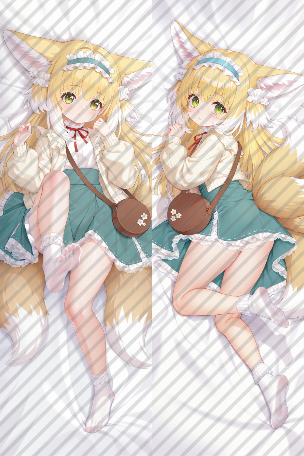 Arknights Suzuran Anime Dakimakura Girl Body Pillow Cover image 0