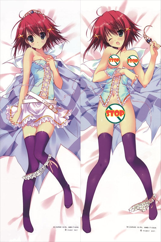 Wizarad Girl Ambitious Asuka Mitsurugi Anime Dakimakura Japanese Pillow Cover image 0