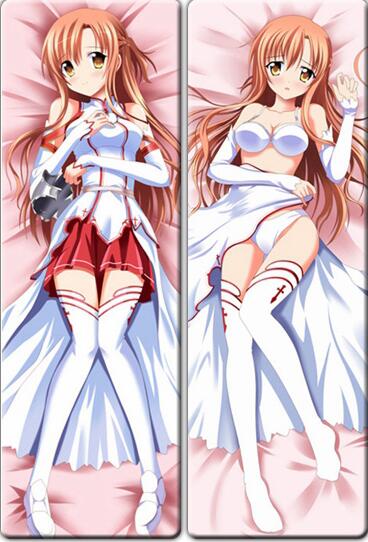 Sword Art Online Asuna Yuuki Anime Dakimakura Body Pillow Cover image 0