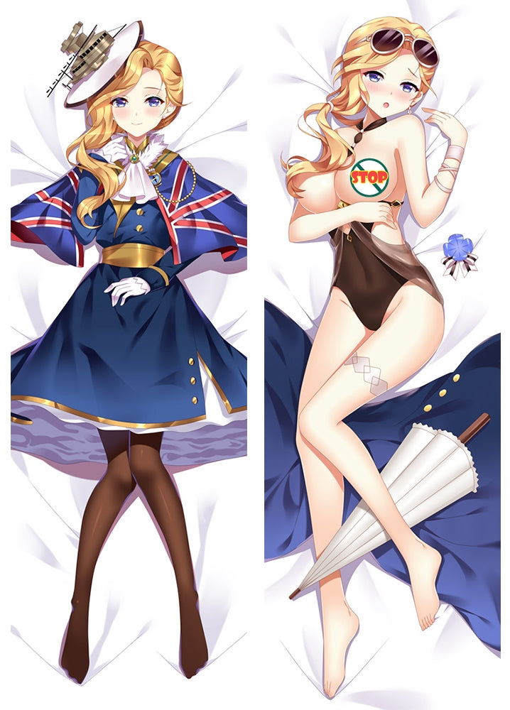 Azur Lane Hood Anime Dakimakura Pillow Case image 0