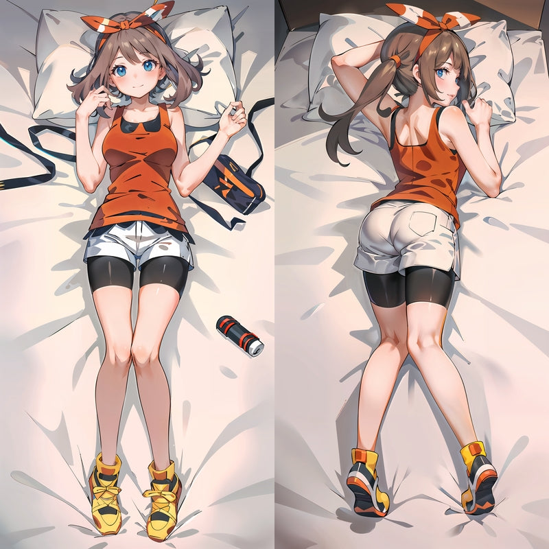 Pokémon May Anime Dakimakura Body Pillow Cover image 0