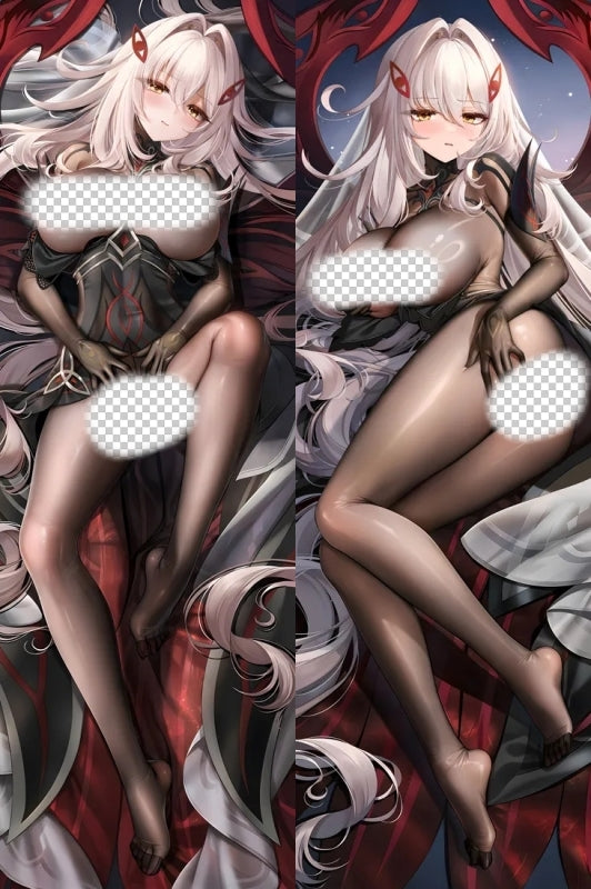 Genshin Impact Ronova Anime Dakimakura Body Pillow Cover image 0