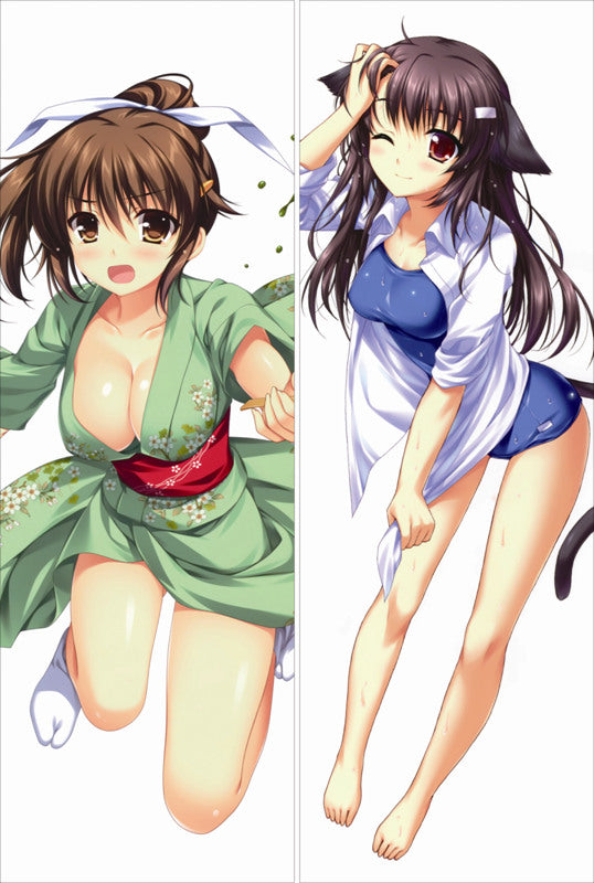 Alpha Cleavage Kimono Anime Dakimakura Japanese Pillow Cover image 0