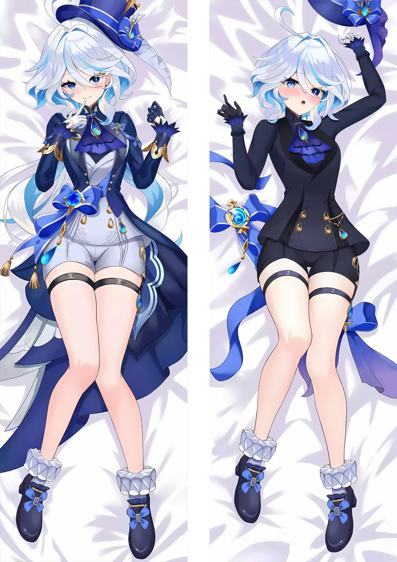 Genshin Impact Furina Anime Dakimakura Girl Body Pillow Cover image 0