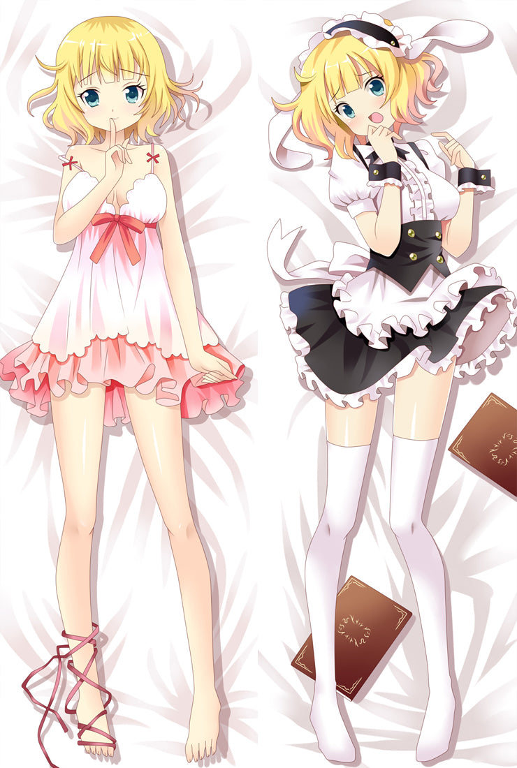 Is The Order A Rabbit Syaro Kirima Anime Dakimakura Pillow Cover image 0