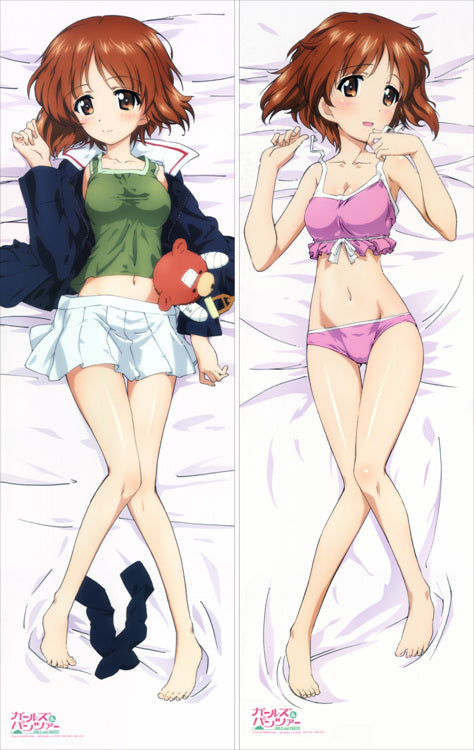 Girls und Panzer Miho Nishizumi Anime Dakimakura Japanese Pillow Cover image 0