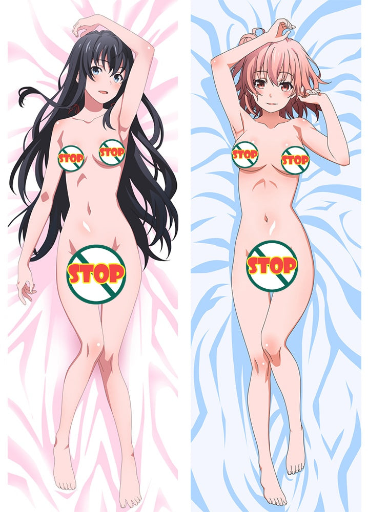 My Youth Romantic Comedy Is Wrong, As I Expected Yukino Yukinoshita&amp;Yui Yuigahama Anime Dakimakura Pillow Case image 0
