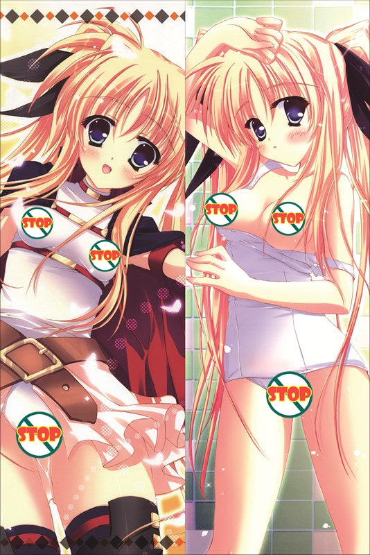 Magical Girl Lyrical Nanoha Fate Testarossa Anime Dakimakura Pillow Cover image 0