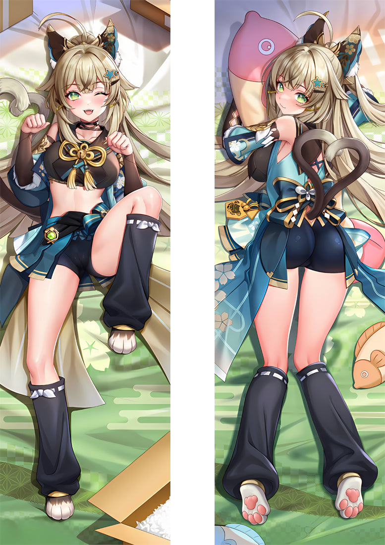Kirara Genshin Impact Anime Dakimakura Girl Body Pillow Cover image 0
