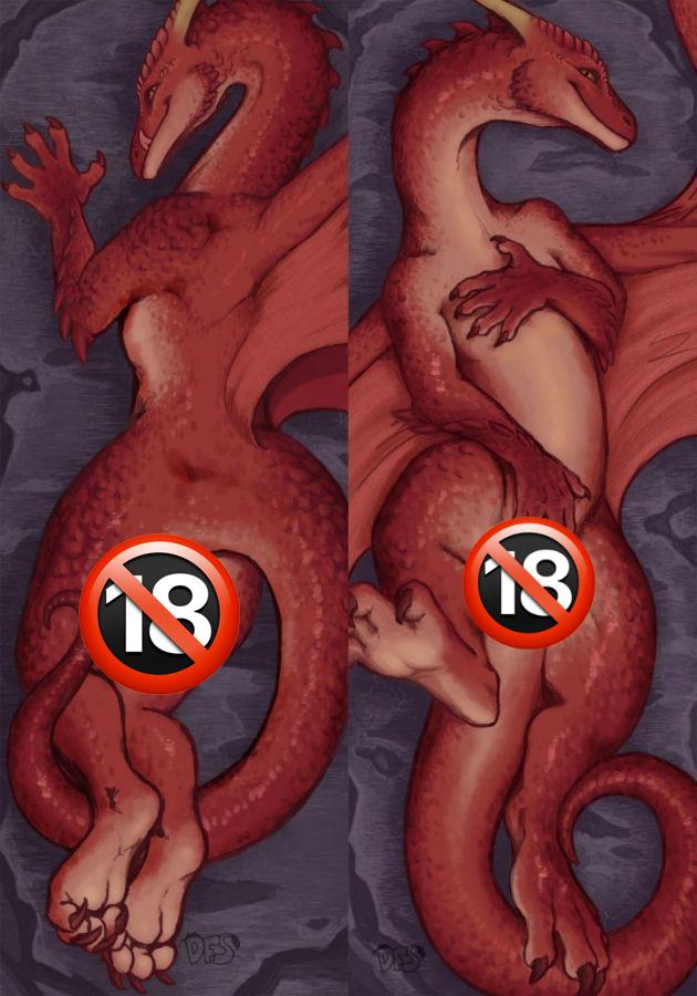 Orcs Western Dragon Anime Dakimakura Body Pillow Cover image 0