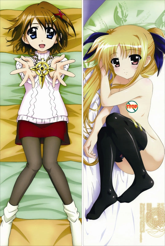 Magical Girl Lyrical Nanoha Fate Testarossa Anime Dakimakura Pillow Cover image 0