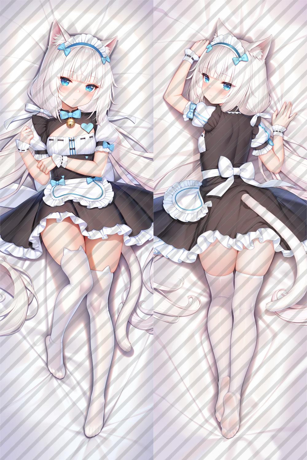 Nekopara Vanilla Anime Dakimakura Girl Body Pillow Cover image 0