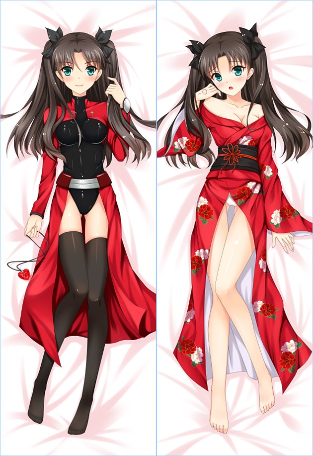 Fate/stay night Rin Tohsaka Anime Dakimakura Pillow Case image 0