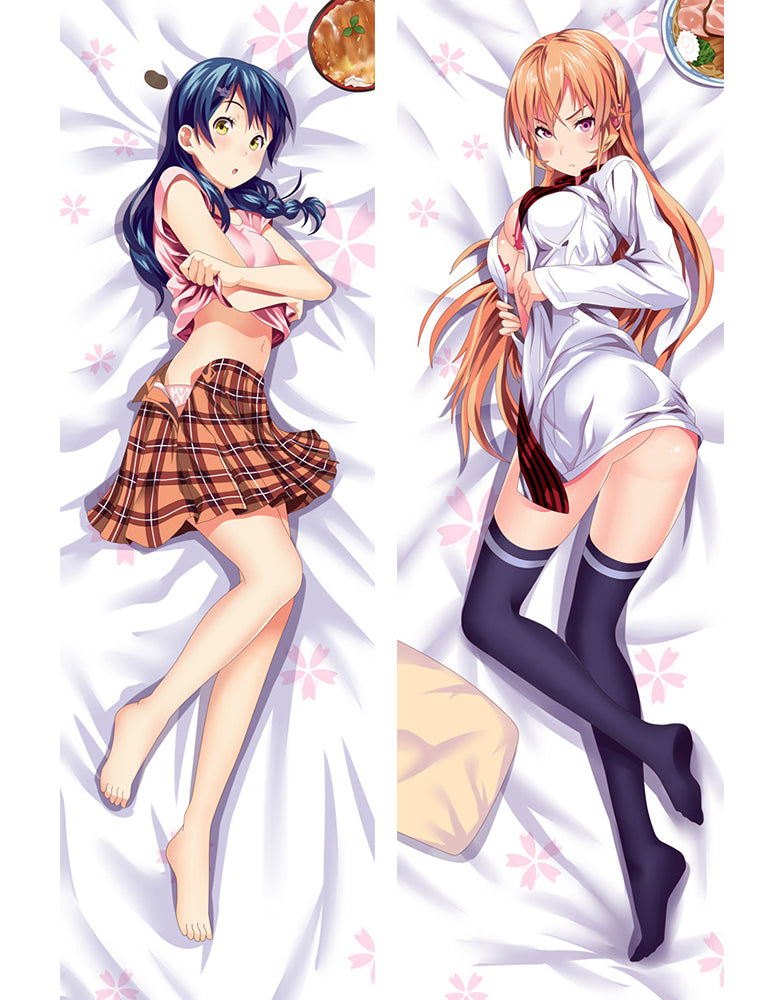 Anime Dakimakura Pillow Case Food Wars! Shokugeki no Soma Erina Nakiri Megumi Tadokoro image 0
