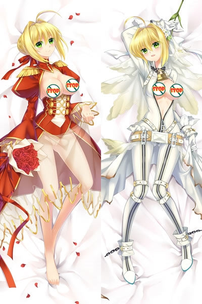 Fate Stay Night Saber Anime Dakimakura Pillow Cover image 0