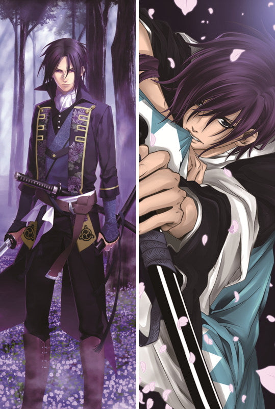Hakuoki ~Demon of the Fleeting Blossom~ Hajime Saitou Anime Dakimakura Pillow Cover image 0