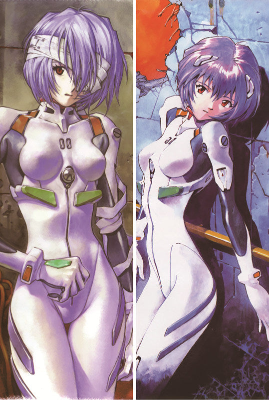 Neon Genesis Evangelion Rei Ayanami Anime Dakimakura Waifu Pillow Case image 0