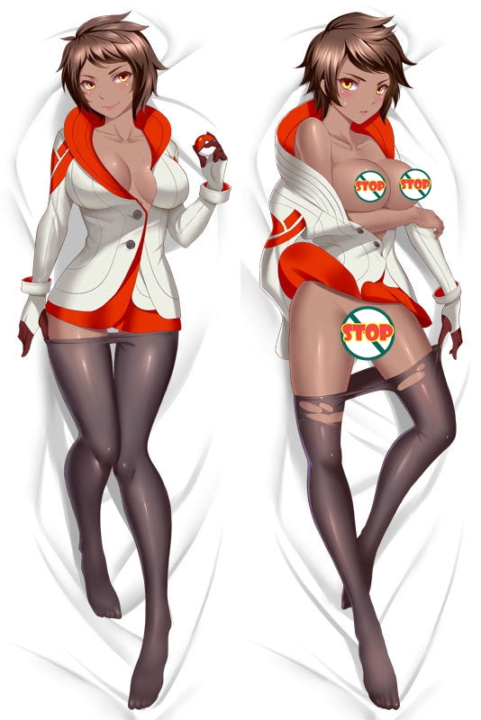 Pokemon Go Team Leader Valor Anime Dakimakura Japanese Pillow Cover image 0