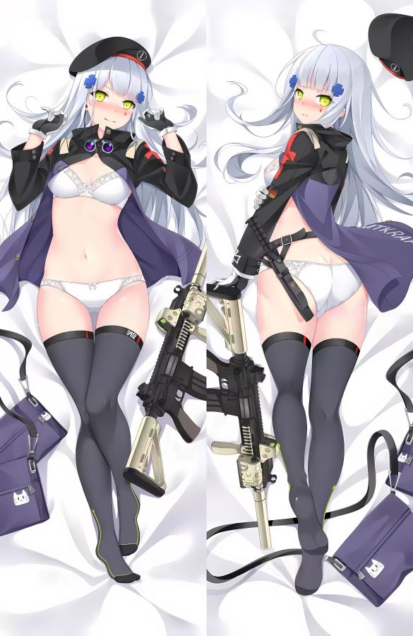 Girls' Frontline HK416 Anime Dakimakura Sexy Body Pillow Cover image 0
