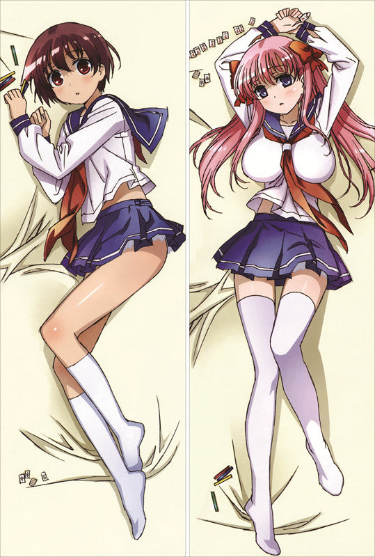 Saki Nodoka Haramura + Yuuki Kataoka Anime Dakimakura Body Pillow Cover image 0