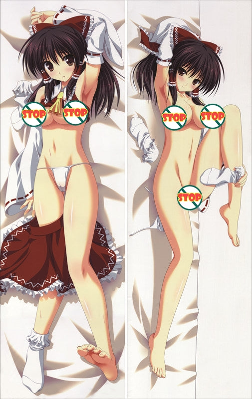 TouHou ProjectReimu Hakurei Anime Dakimakura Waifu Pillow Case image 0