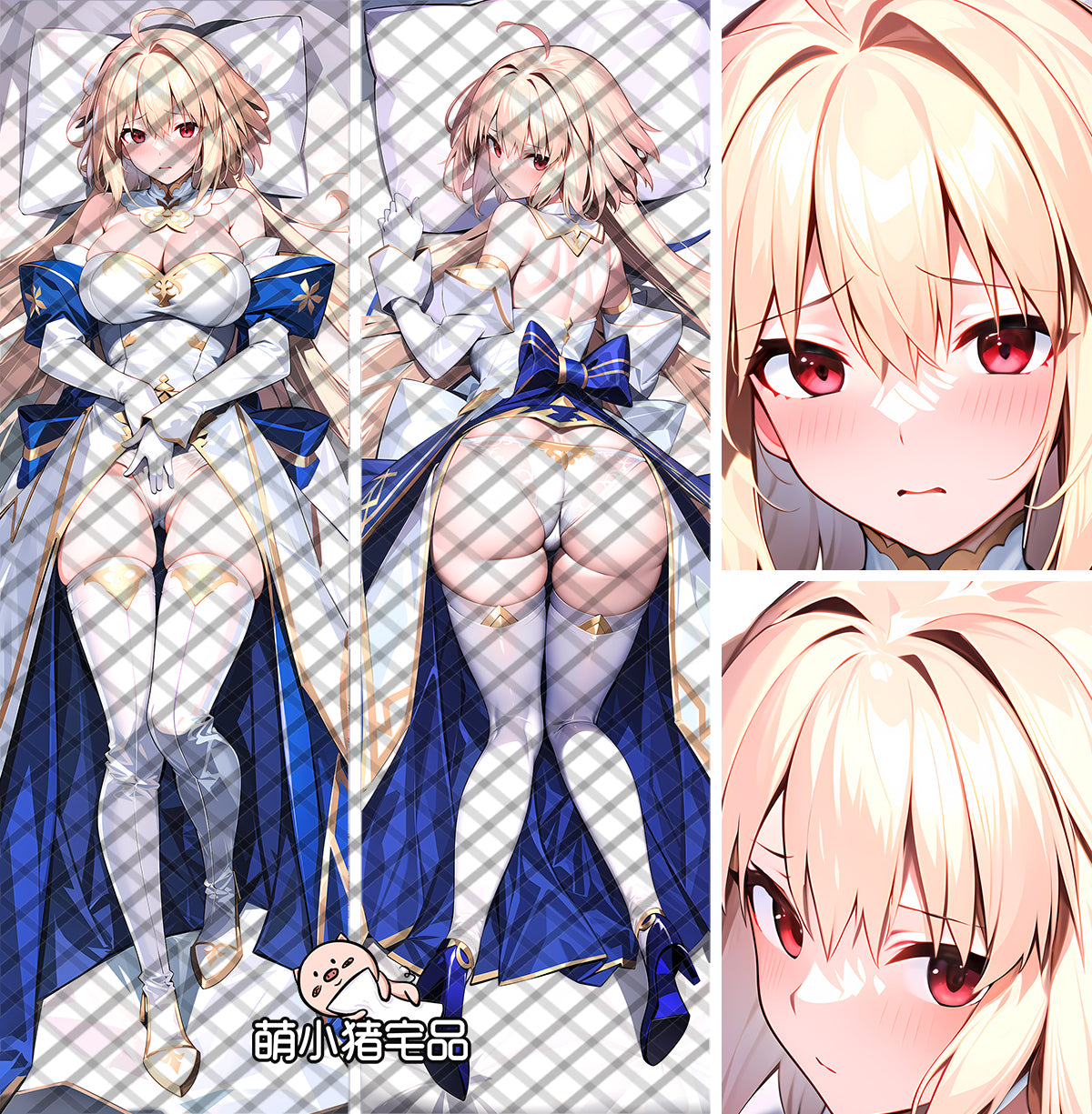 Fate/Grand Order FGO Arcueid Brunestud Anime Dakimakura Pillow Cover image 0