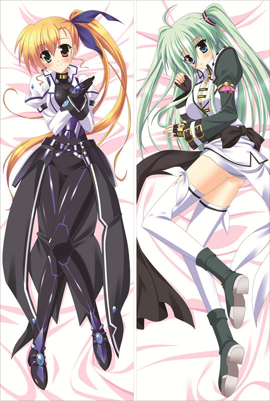 Magical Girl Lyrical Nanoha Fate Testarossa Anime Dakimakura Pillow Cover image 0
