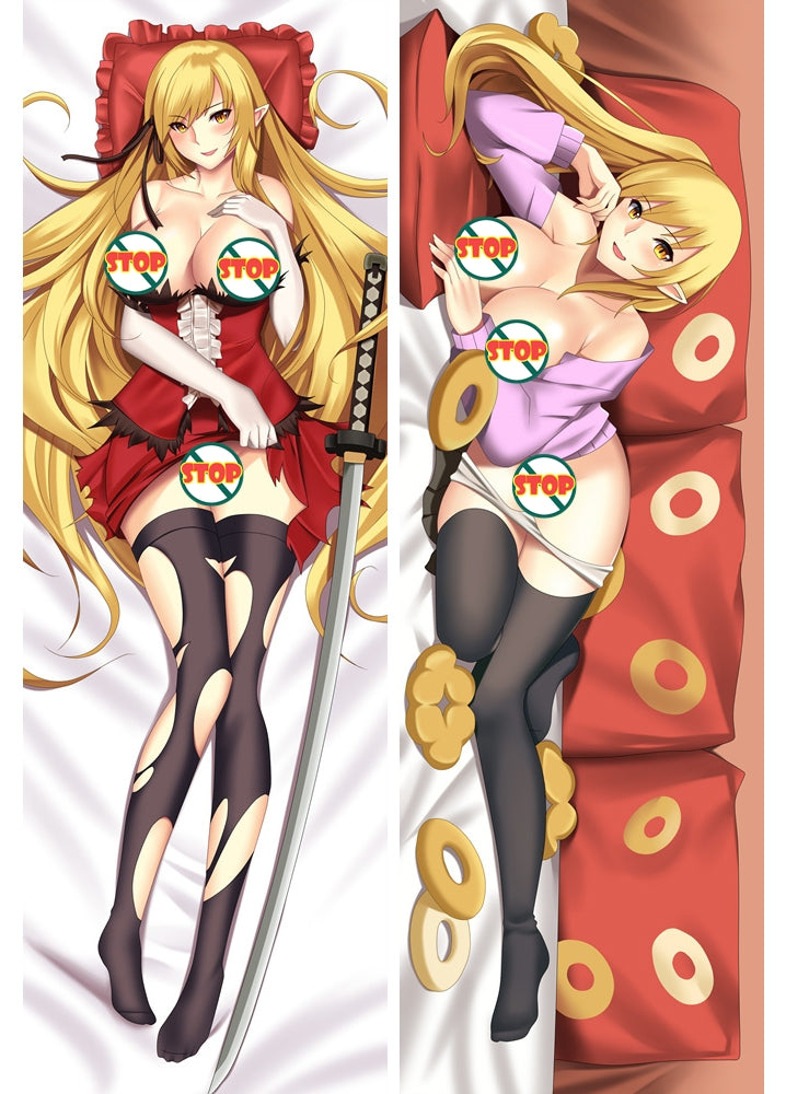 New Monogatari series Pillow Case Cover Japan Anime Hug body Dakimakura image 0