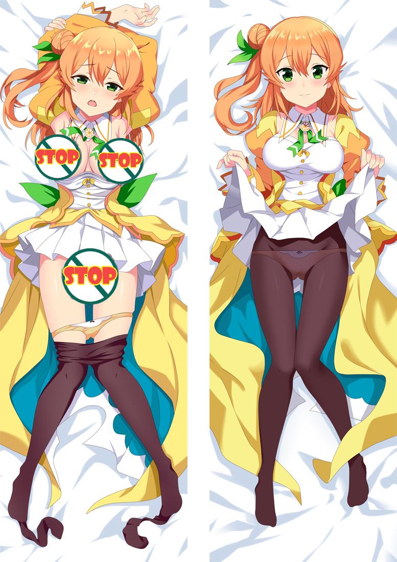 The Demon Girl Next Door Hinatsuki Mikan Anime Dakimakura Pillow Cover image 0