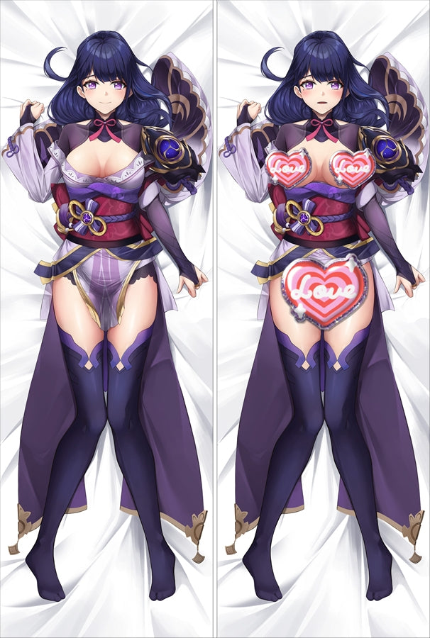 Genshin Impact Raiden Shogun Baal Anime Dakimakura Pillow Cover image 0