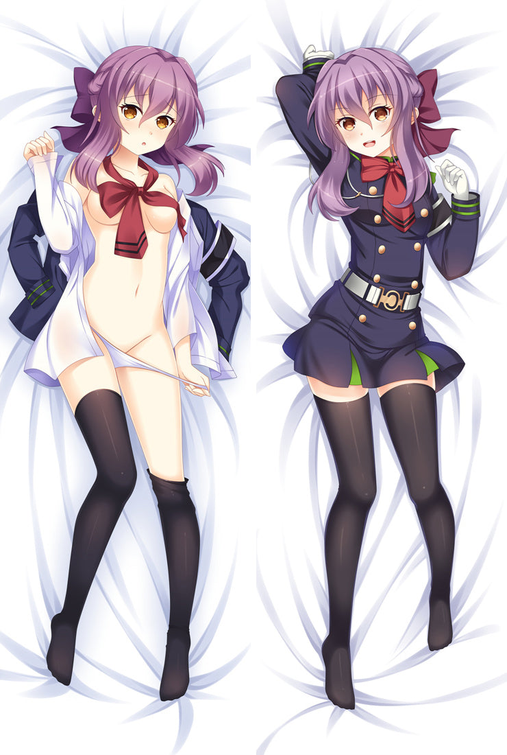 Seraph of the End Shinoa Hiragi Anime Dakimakura Pillow Case image 0