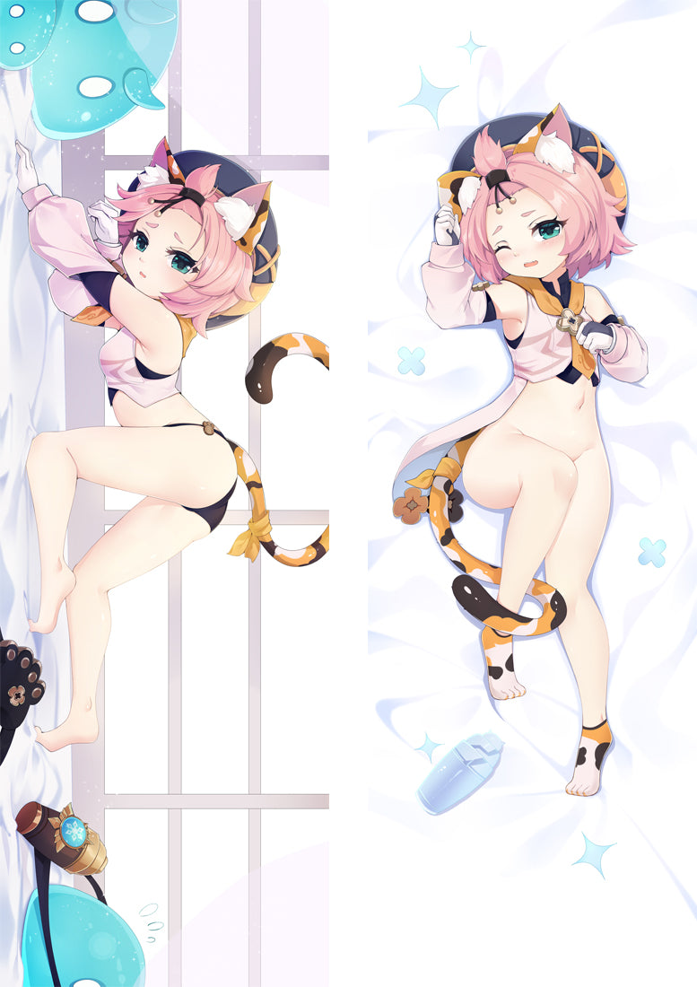 Genshin Impact Diona Anime Dakimakura Body Pillow Cover image 0
