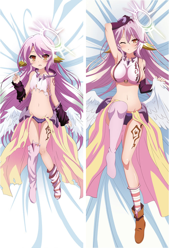 Anime No Game No Life Shiro Dakimakura otaku Pillow Case Cover Hug Body image 0