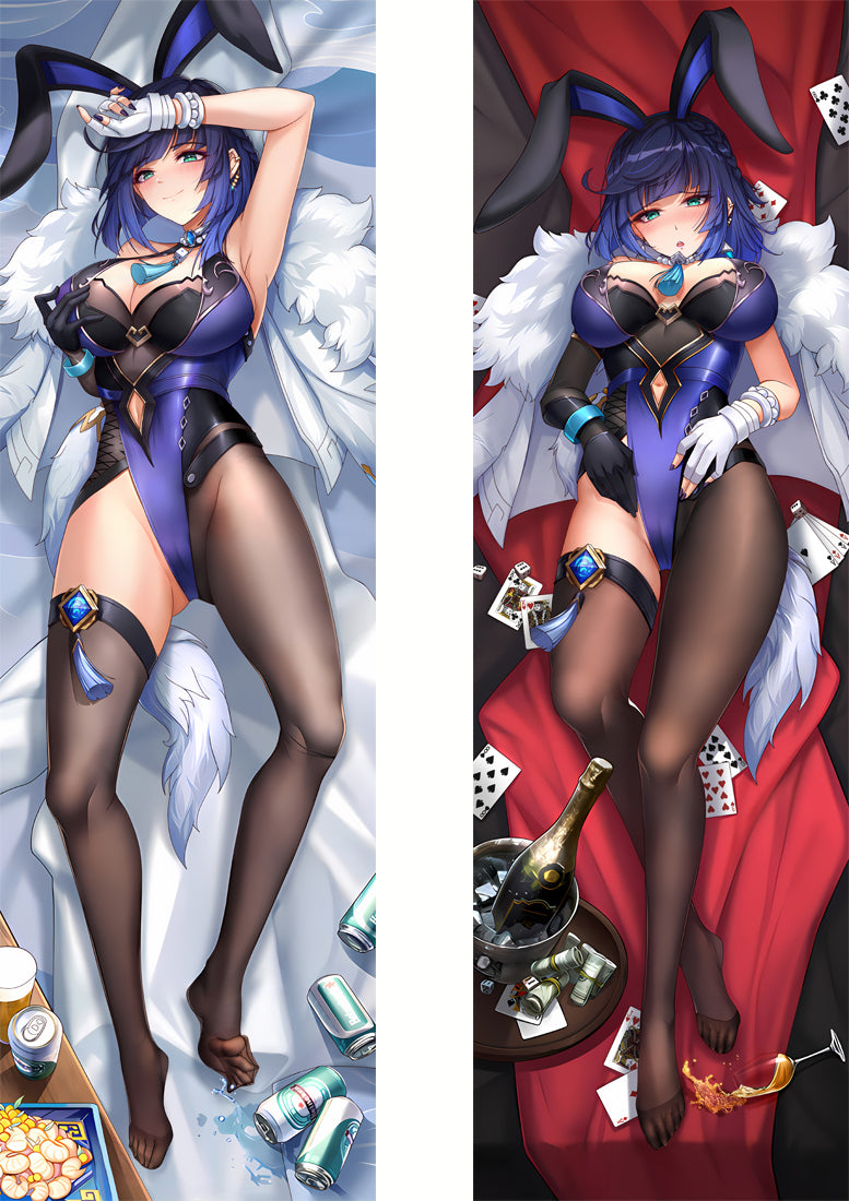 Yelan Genshin Impact Anime Dakimakura Pillow Cover image 0