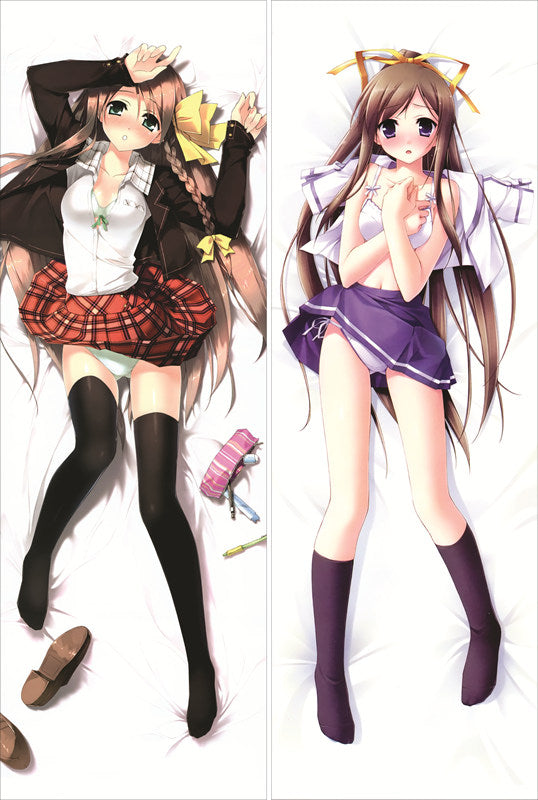 Natsu no Ame Midori Miyazawa + Hinako Itou Anime Dakimakura Pillow Cover image 0