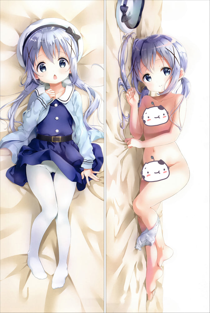 Is the Order a Rabbit? Chino Kafu Anime Dakimakura Body Pillow Cover image 0