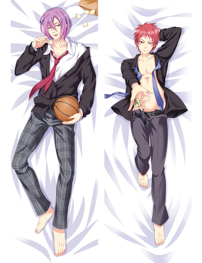 Anime Dakimakura Kuroko's Basketball Kuroko Tetsuya&amp;Murasakibara Atsushi Hug Body Pillow Case image 0