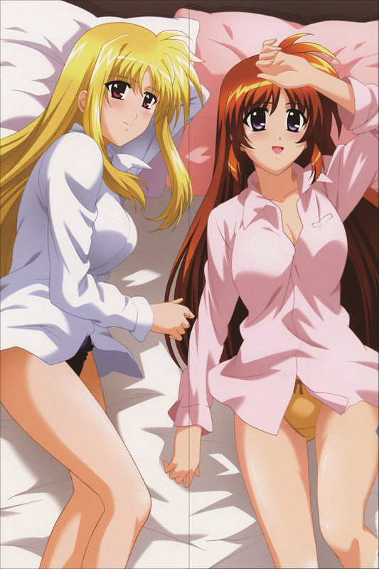 Magical Girl Lyrical Nanoha Fate Testarossa Anime Dakimakura Body Pillow Cover image 0