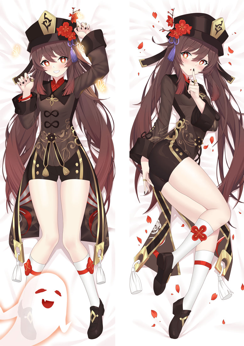 Genshin Impact Hutao Anime Dakimakura Body Pillow Cover image 0