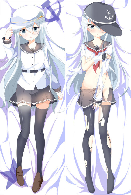 Kantai Collection Destroyer Hibiki Anime Dakimakura Body Pillow Cover image 0