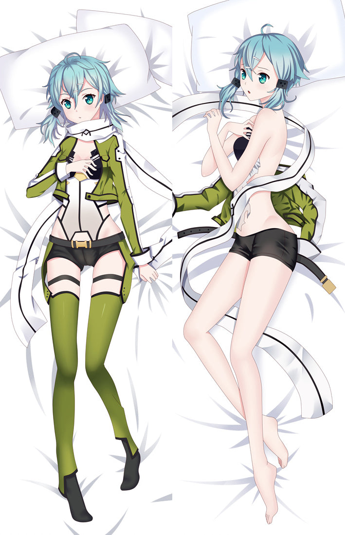 Sword Art Online SAO Asada Shino Sinon Anime Dakimakura Pillow Cover image 0