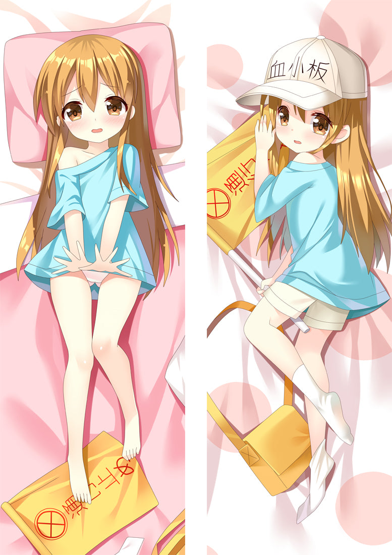 Cells at Work! Platelet Anime Dakimakura Pillow Cover image 0