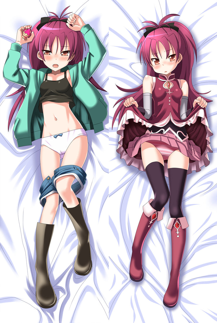 Puella Magi Madoka Magica Kyouko Sakura Anime Dakimakura Hugging Body Pillow Cover Case image 0