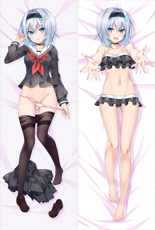 The Ryuo's Work is Never Done Ginko Sora Anime Dakimakura Pillow Cover image 0