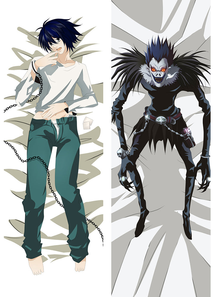 Death Note LÂ·Lawliet&amp;Ryuk Anime Dakimakura Pillow Cover image 0
