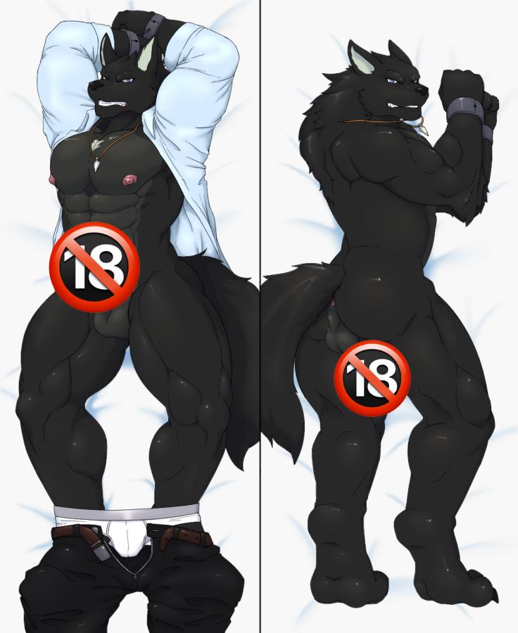 Orcs Croiyan Sonic Wolfe Anime Dakimakura Sexy Body Pillow Cover image 0