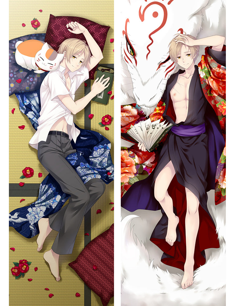 Natsume's Book of Friends Takashi Natsume Madara Anime Dakimakura Pillow Cover image 0