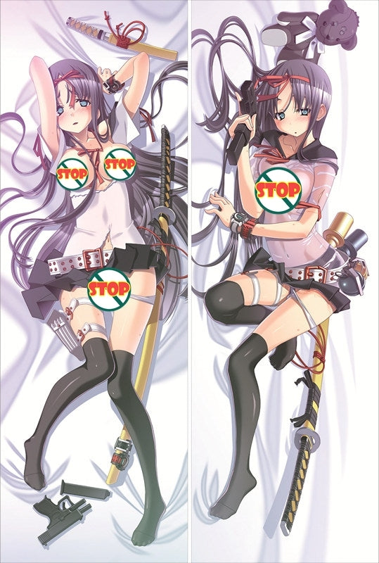 Migite ga Tomaranai Boku to, Osananajimi no Shimai Kadokura Miya Anime Dakimakura Pillow Cover image 0