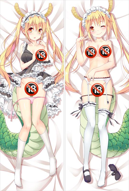 Miss Kobayashi's Dragon Maid Toru girl with Double Sides Zipper To Make Love Anime Dakimakura Pillow Case image 0