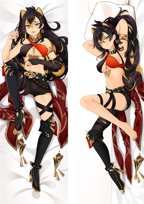 Dehya Genshin Impact Anime Dakimakura Sexy Body Pillow Cover image 0